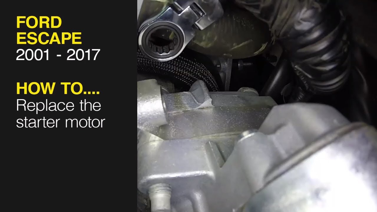 Как заменить стартер на Ford Escape 2001 - 2017