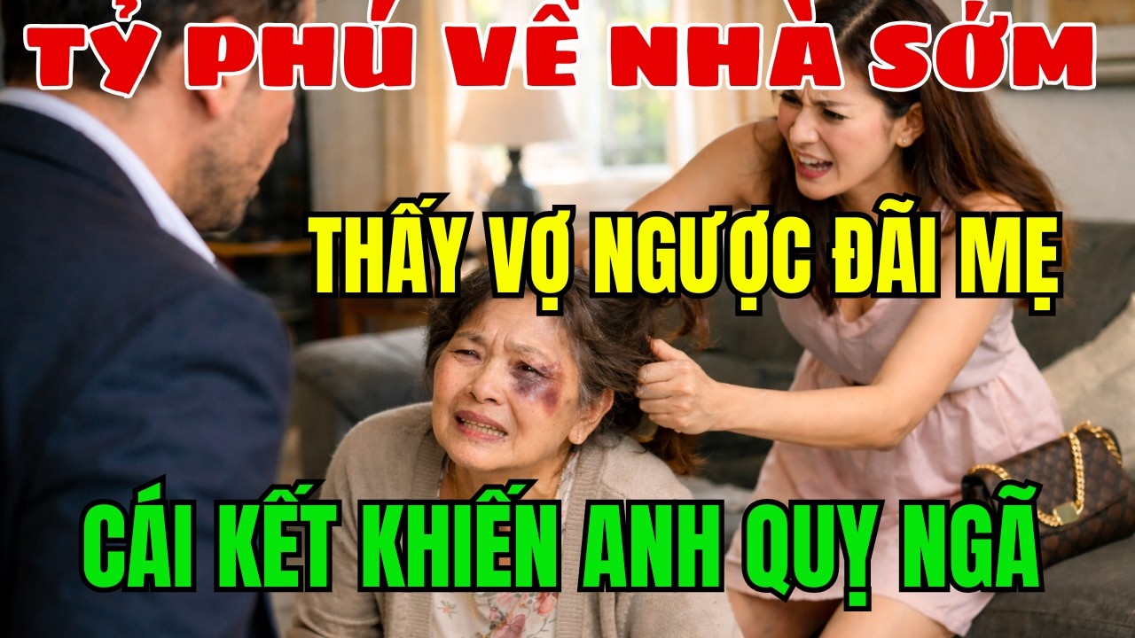 Tỷ Phú Về Nhà Sớm… Nghe Vợ Mắng Mẹ Sau Cánh Cửa – Sự Thật 6 Tháng Trước Khiến Anh Quỵ Ngã