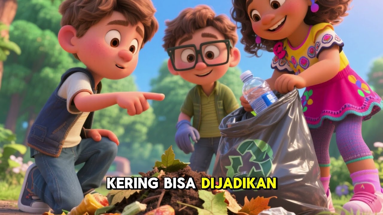 “Taman Indah Jadi Berantakan | Belajar Peduli Sampah Fun Play Kids”
