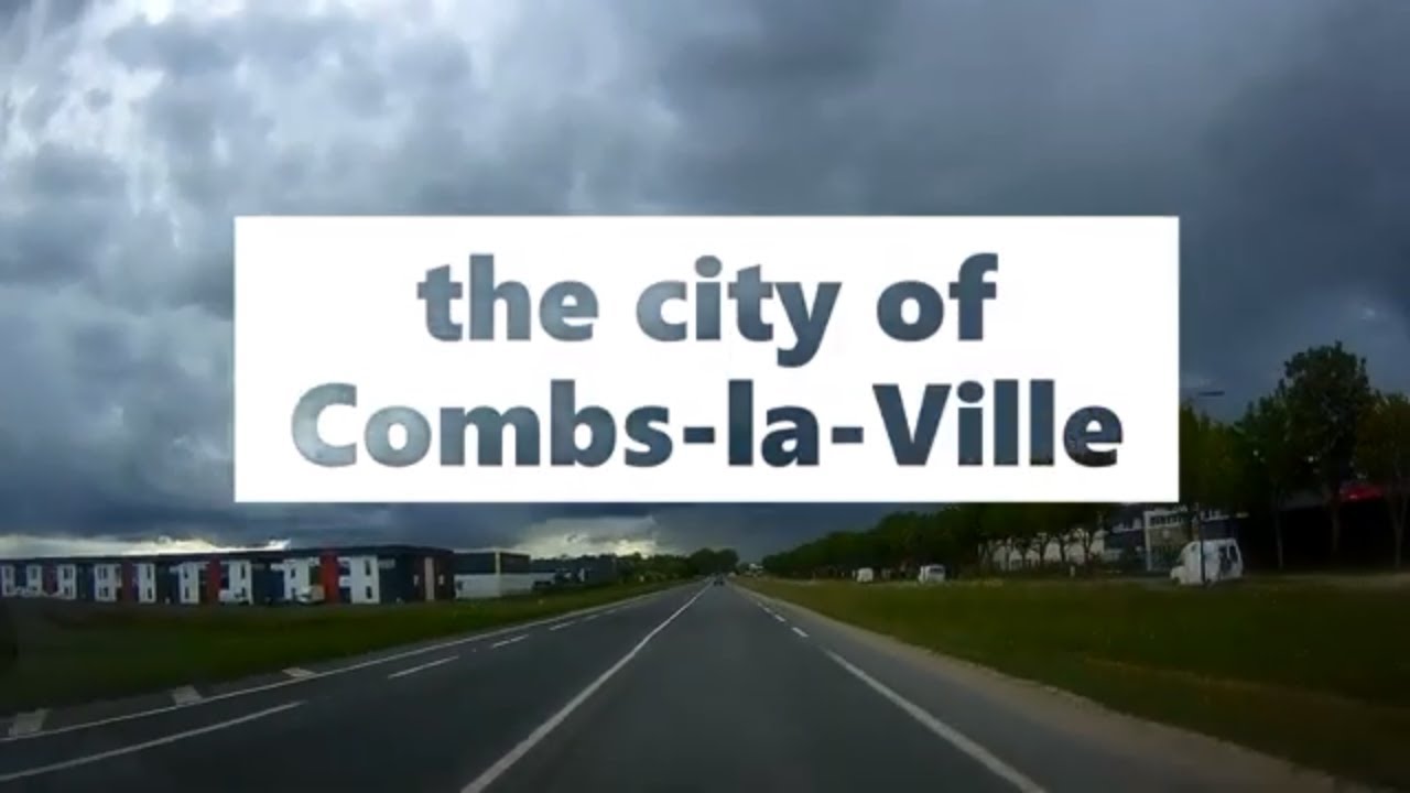 the city of Combs-la-Ville 4K- Driving- French region