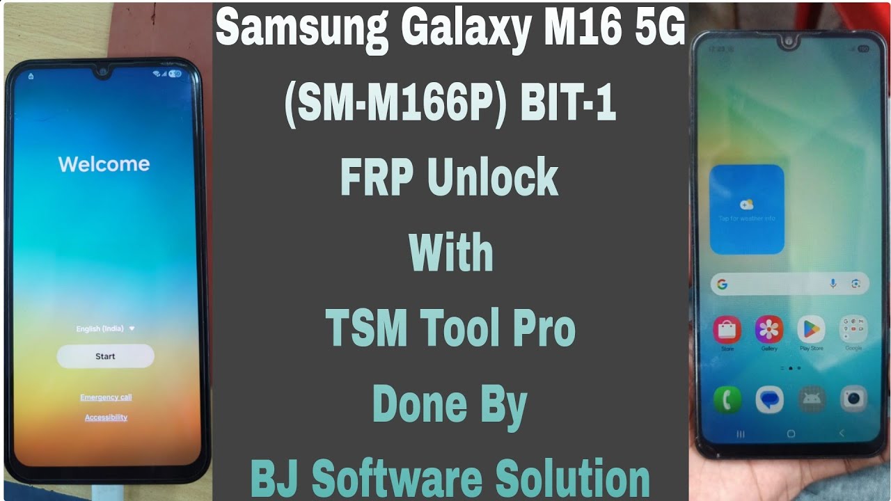 Samsung Galaxy M16 5G (SM-M166P) BIT-1 FRP Unlock With TSM Tool Pro Done By BJ Software Solution