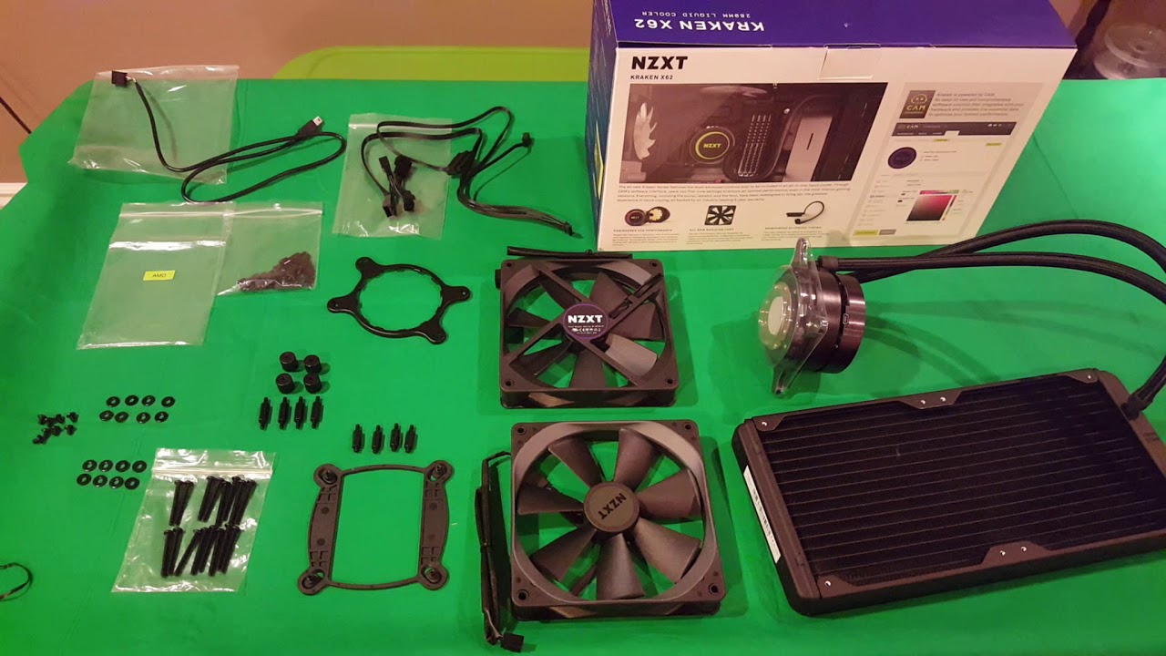 Kraken X62 Review and Install after unboxing in a NZXT H440 Case pds