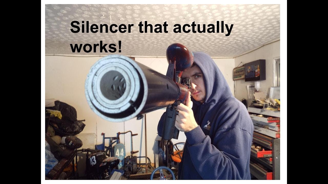 how to make a paintball silencer that actually works!