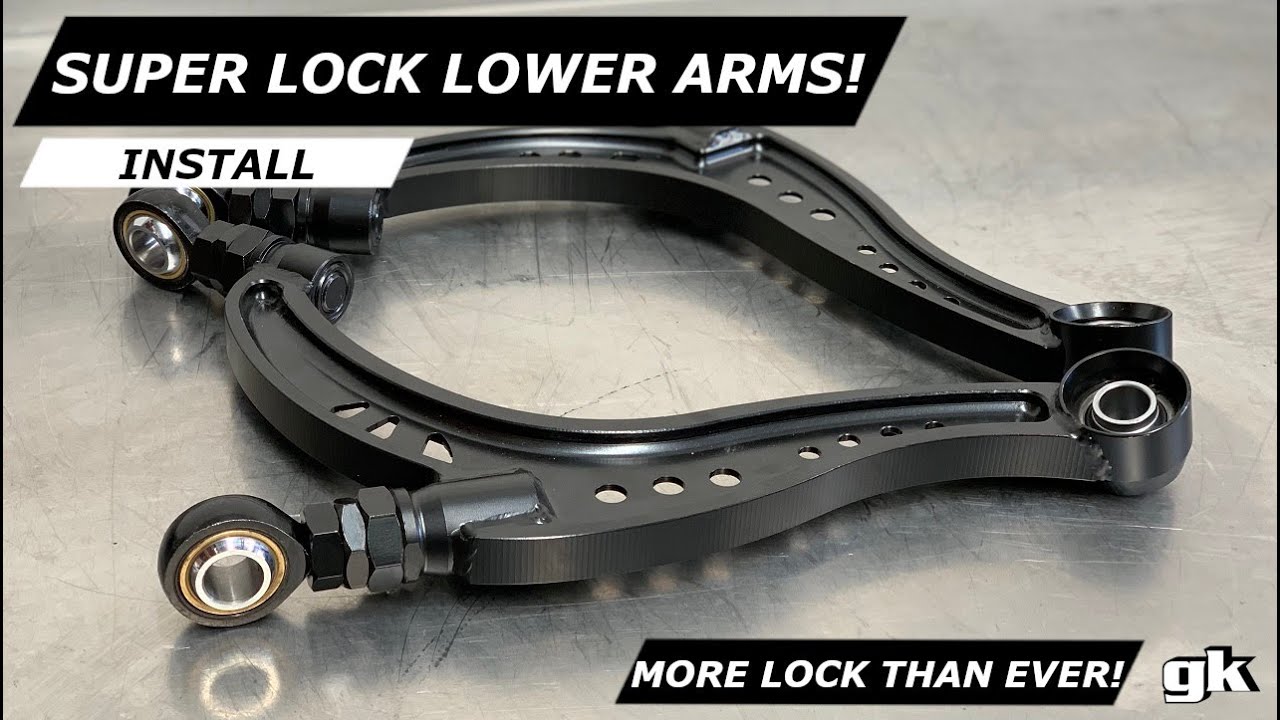 Нижние рычаги Gktech V1 Super Lock — установка