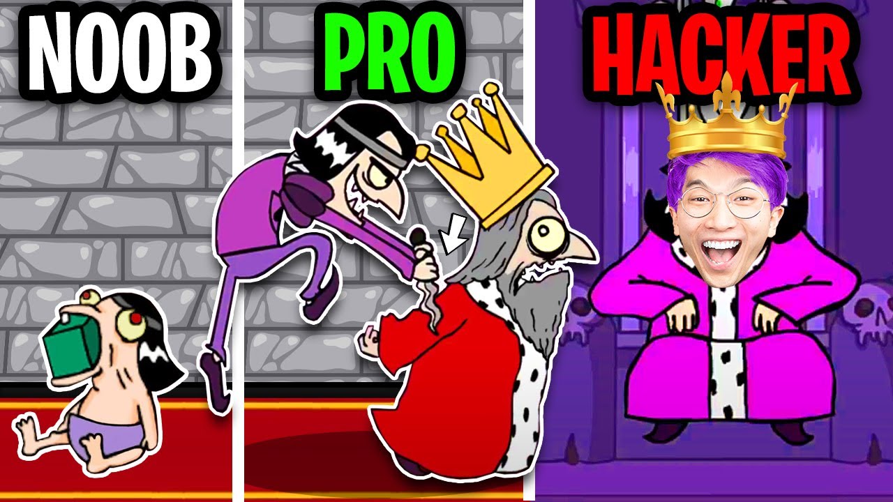 NOOB vs PRO vs HACKER In MURDER!? (Flash Game) *SECRET ENDING UNLOCKED!*