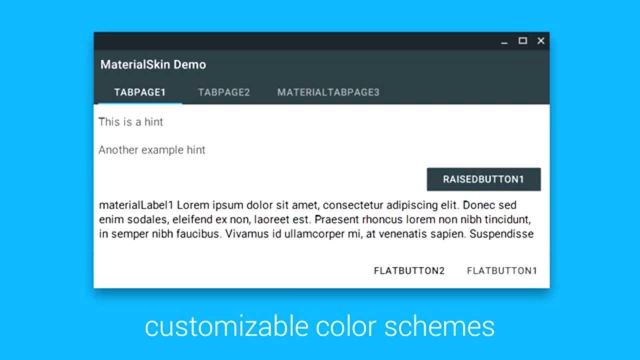 MaterialSkin - Material Design for .NET WinForms [C#/VB.NET]