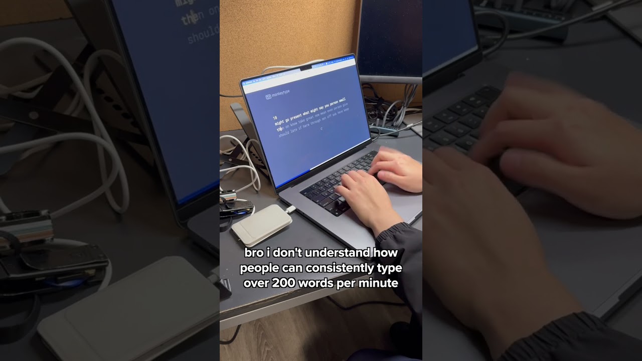 how do people physically move their fingers faster than this?? #typing #tech