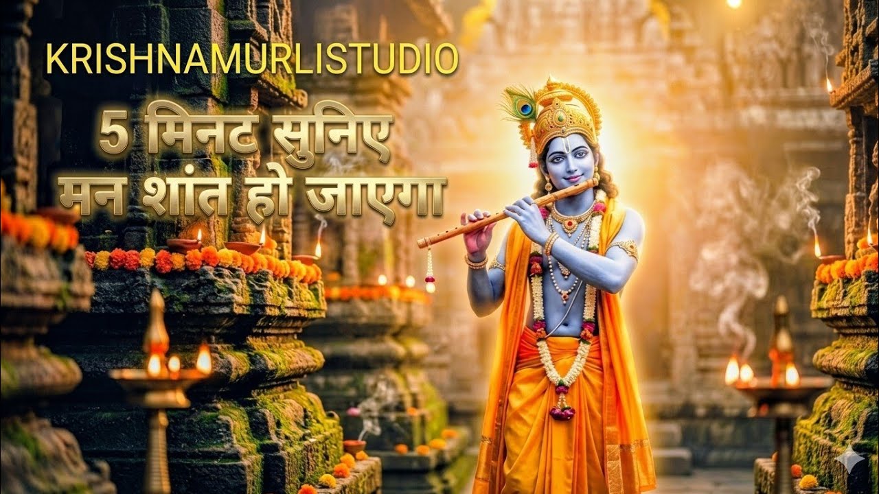 रात को सुनें श्रीकृष्ण बाँसुरी | Deep Sleep & Mind Healing | Divine Krishna Murli