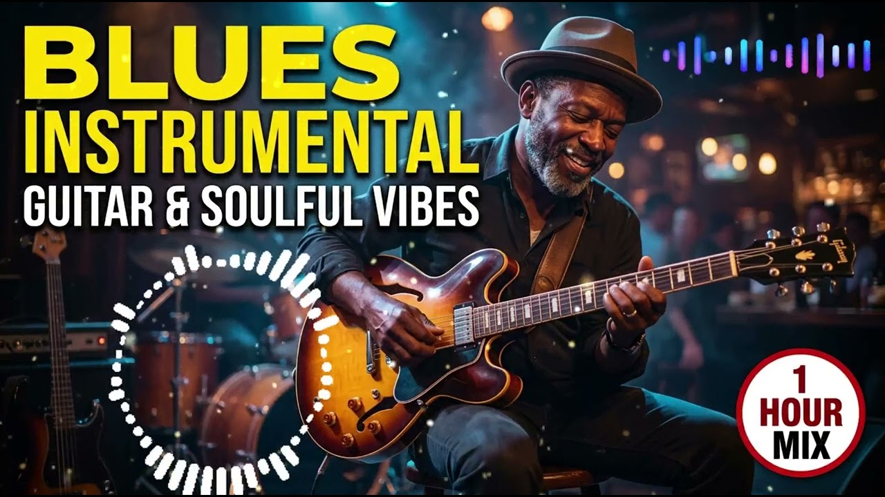 Midnight Blues Guitar Instrumental – Deep Slow Blues Solo for Relaxing Night