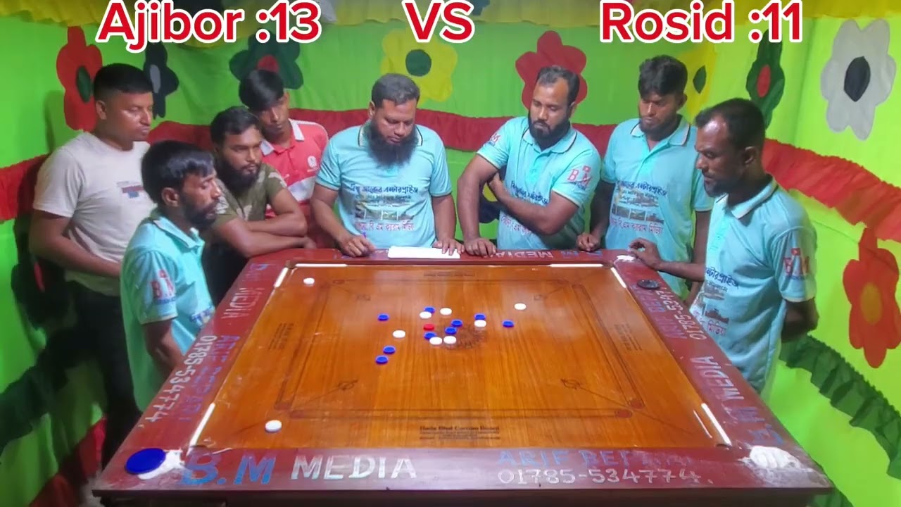 #নিউ ক্যারাম টুর্নামেন্ট ২০২৫ গুরু  আজীবর বনাম গুরু  রশিদ হাড্ডাহাড্ডি লড়াই #everyone ❤️