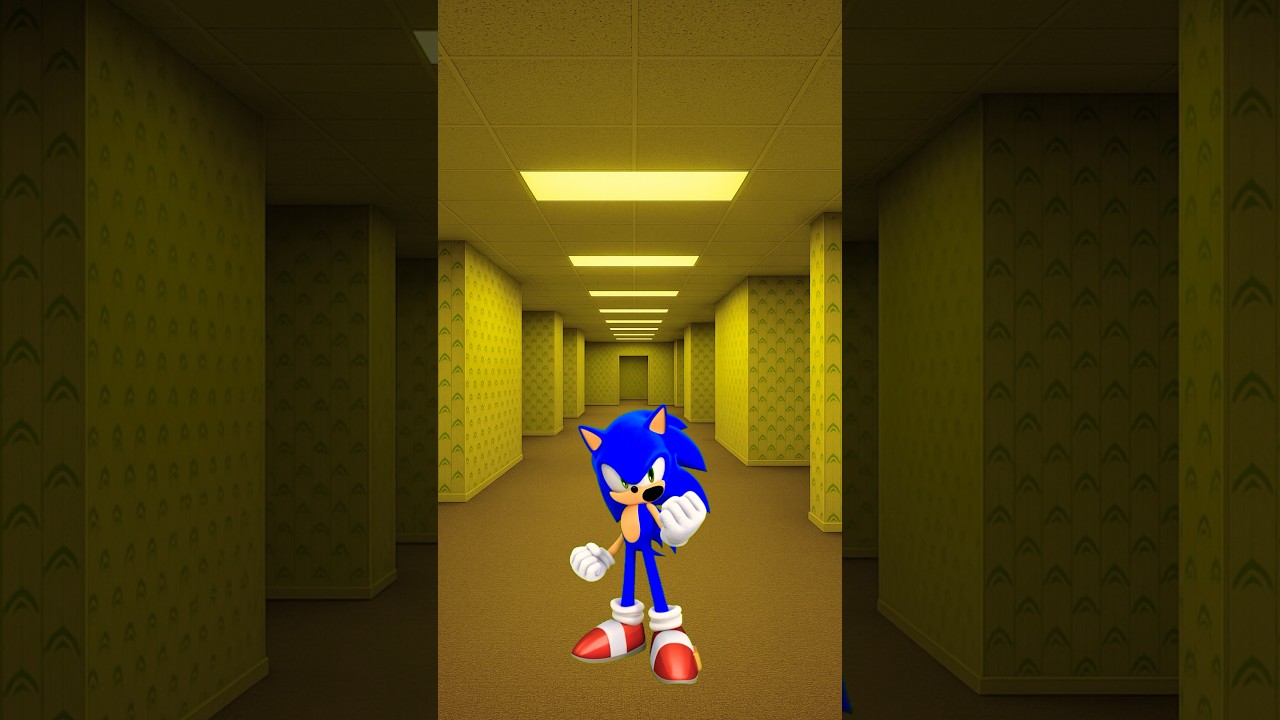 Pop Sonic in Backrooms? Pop Sonic Characters! #shorts
