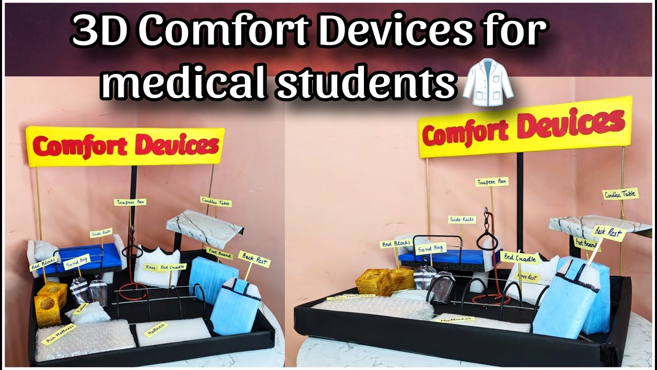 Comfort devices model for GNM students | devices for patients in hospital l nursing care