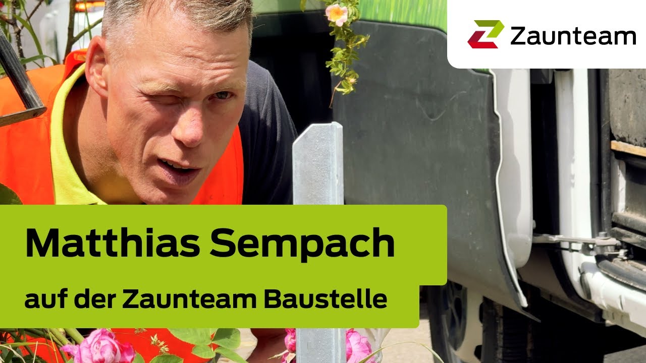 Matthias hilft auf der Baustelle – Zaunbau hautnah!