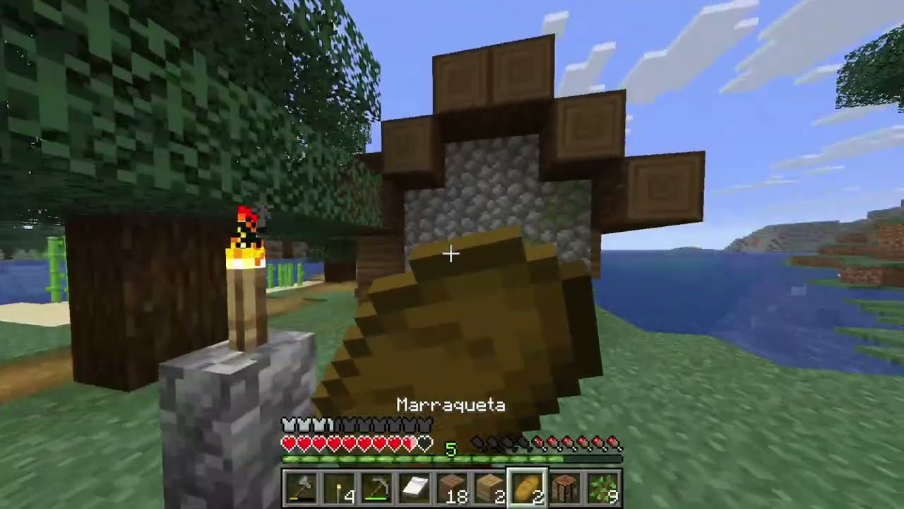 MINECRAFT - MUNDOGÜIN - DÍA 2 - ENCONTRAMOS UNA ALDEA