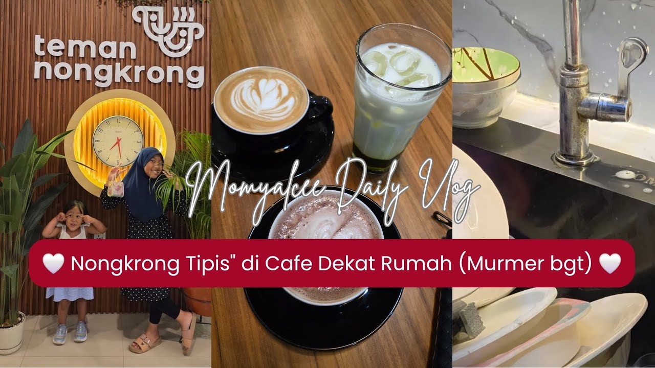 Nongkrong di Cafe Dekat Rumah | Kaget Liat Harganya, Pulang Lanjut Bersihin Setrika & Cuci Piring