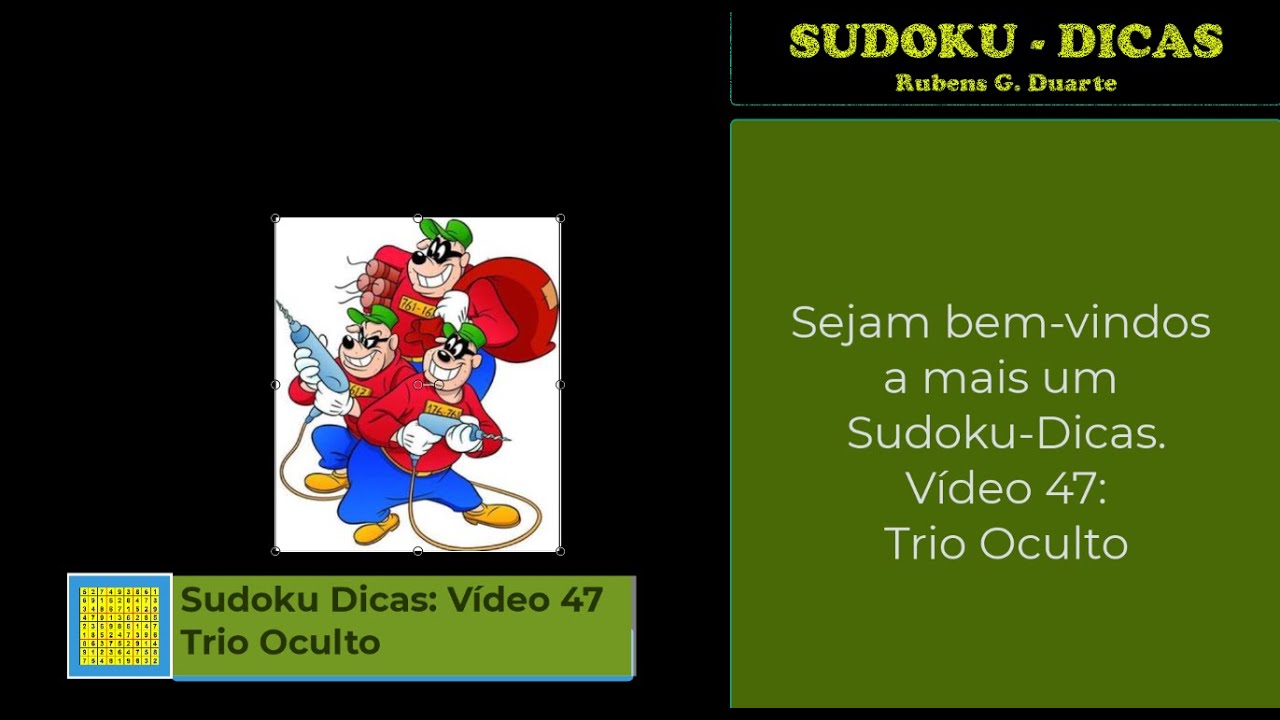 Sudoku Dicas: Video 47 Trio Oculto