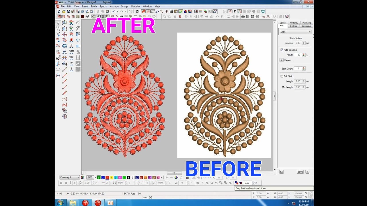 এমব্রয়ডারি টিউটোরিয়াল ভিডিও পর্ব-13 | #embroidery tutorial bangla | wilcom tutorial bangla