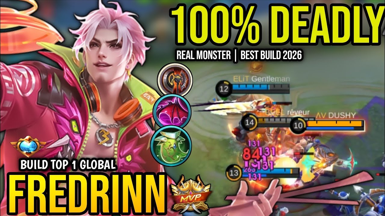 FREDRINN BEST BUILD 2026 | BUILD TOP 1 GLOBAL FREDRINN GAMEPLAY | MOBILE LEGENDS✓