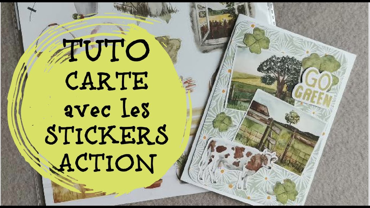 CARTE Champêtre, avec les STICKERS de chez ACTION