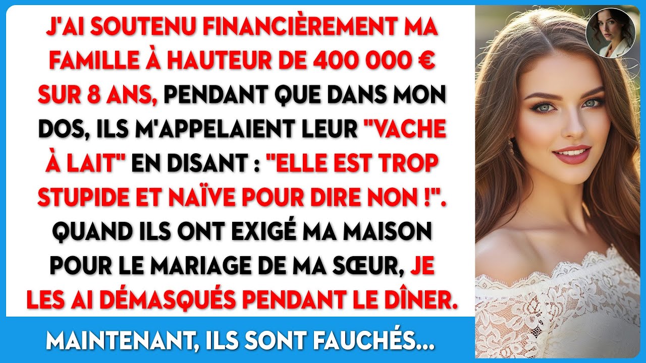 J'ai soutenu ma famille pendant 8 ans. Pour eux, j'étais leur 