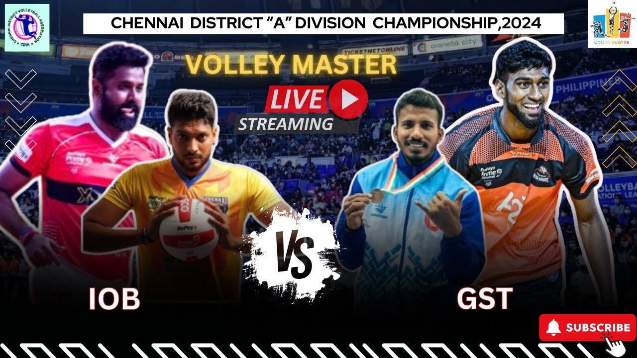 IOB VS GST |CHENNAI A DIVISION VOLLEYBALL LEAGUE 2024 | NAVEEN | GURU PRASHANTH|UKKRA