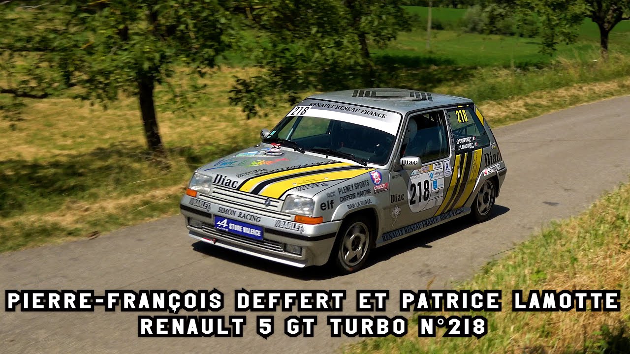 Rallye Drôme Paul Friedman 2024 Renault 5 GT Turbo N°218 Pierre-François DEFFERT et Patrice LAMOTTE