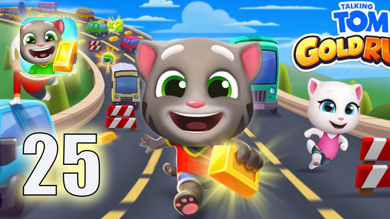 Talking Tom Gold Run - Gameplay Walkthrough Part 25 - (iOS , Android)