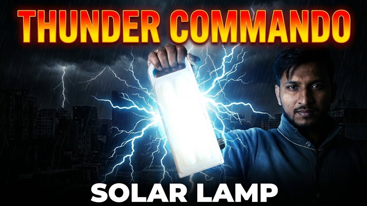 ⚡ Thunder Commando Solar Lamp – Powerful Outdoor Lighting Solution