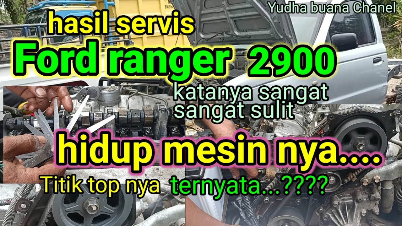 cara pasang timing belt Ford ranger 2,9, setel klep dan titik top yang benar