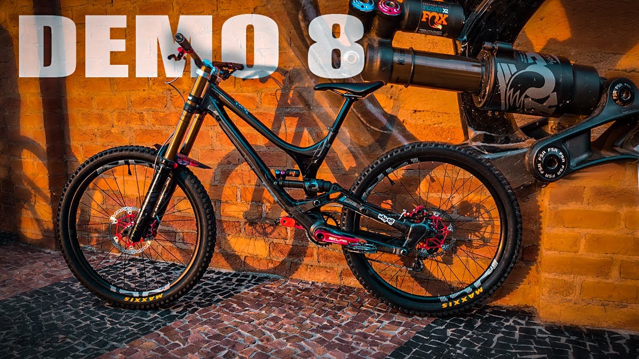 SPECIALIZED DEMO 8 COM AROS DE FIBRA DE CARBONO e FOX 40! BIKE CHECK - BROKEN