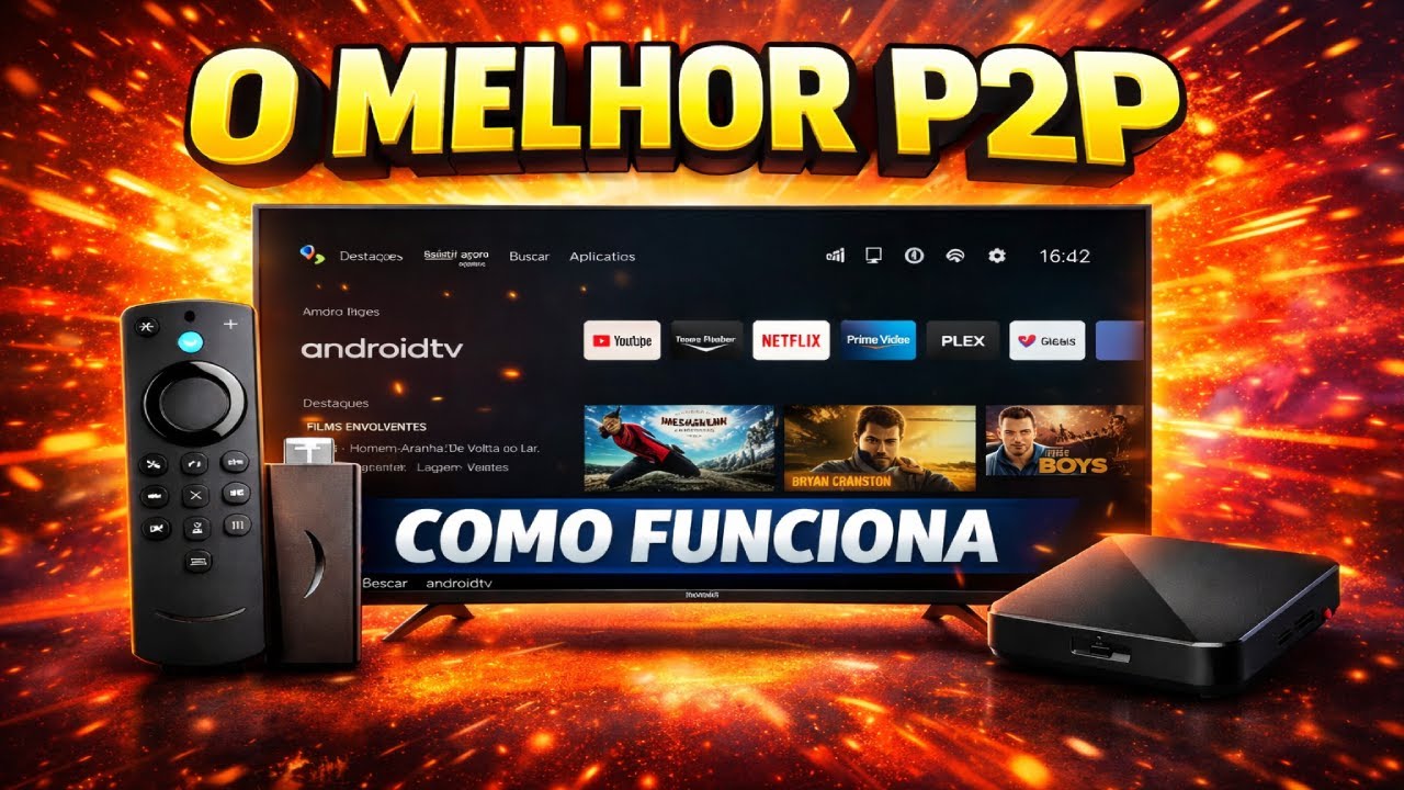 O MELHOR APP IPTV + P2P PARA TV BOX E ANDROID TV 🔥