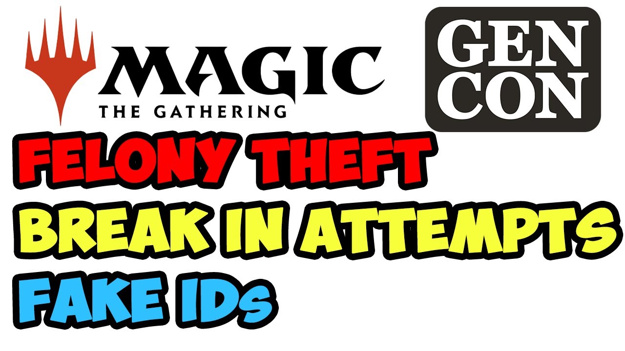 Charges filed, goods recovered: MTG Gen Con heist final update