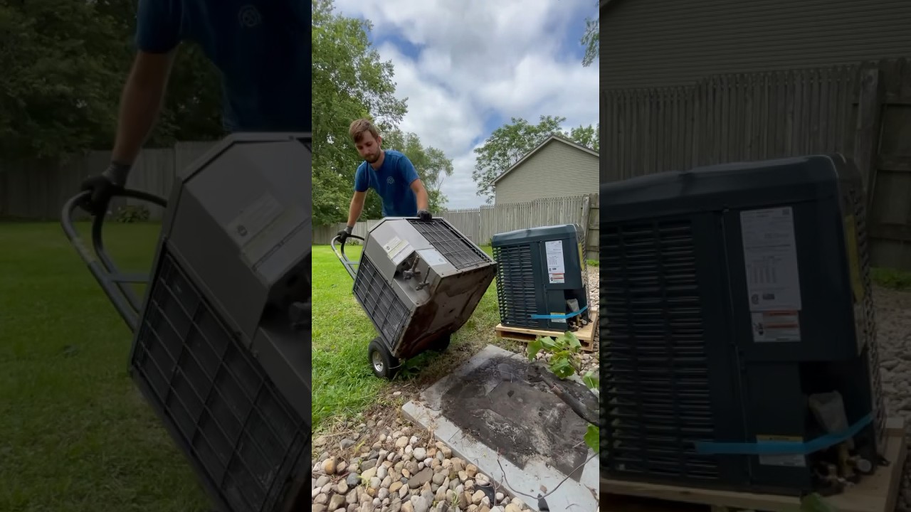 Ever wondered how to replace an AC? ❄️
