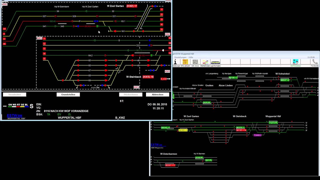 ESTW Sim #15 Stellwerk Wuppertal HBf 2/3