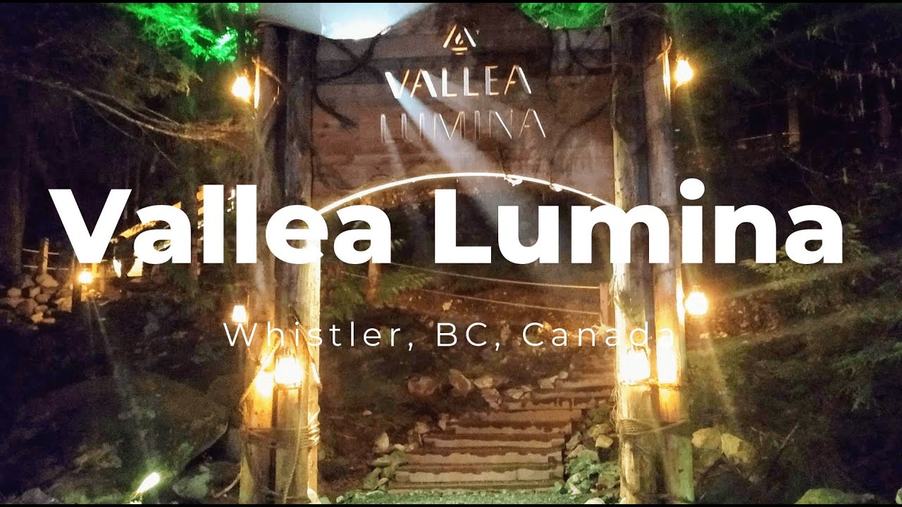 Vallea Lumina Night Walk Whistler BC | Enchanted Forest Light Trail