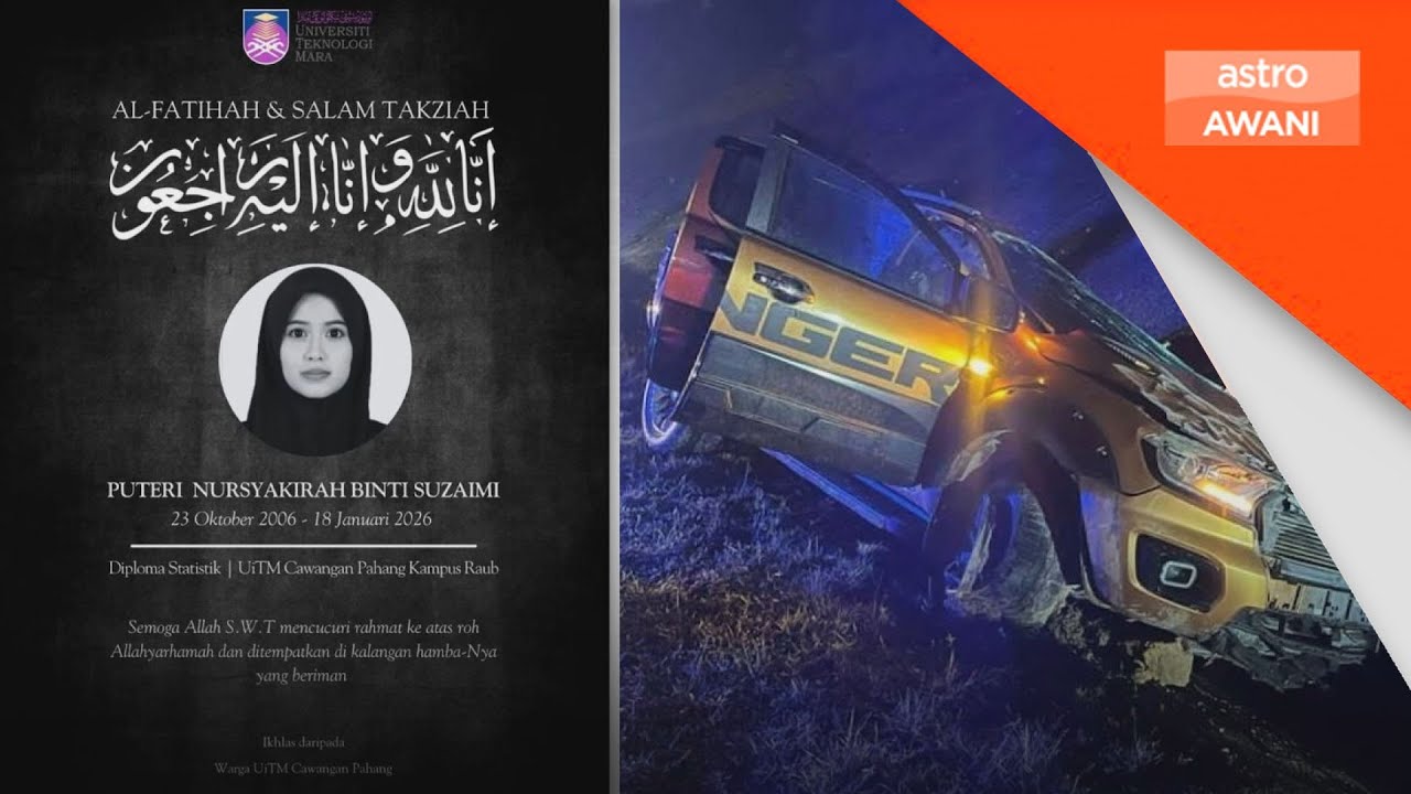 Pelajar IPT maut tercampak dalam nahas tiga kenderaan di CSR