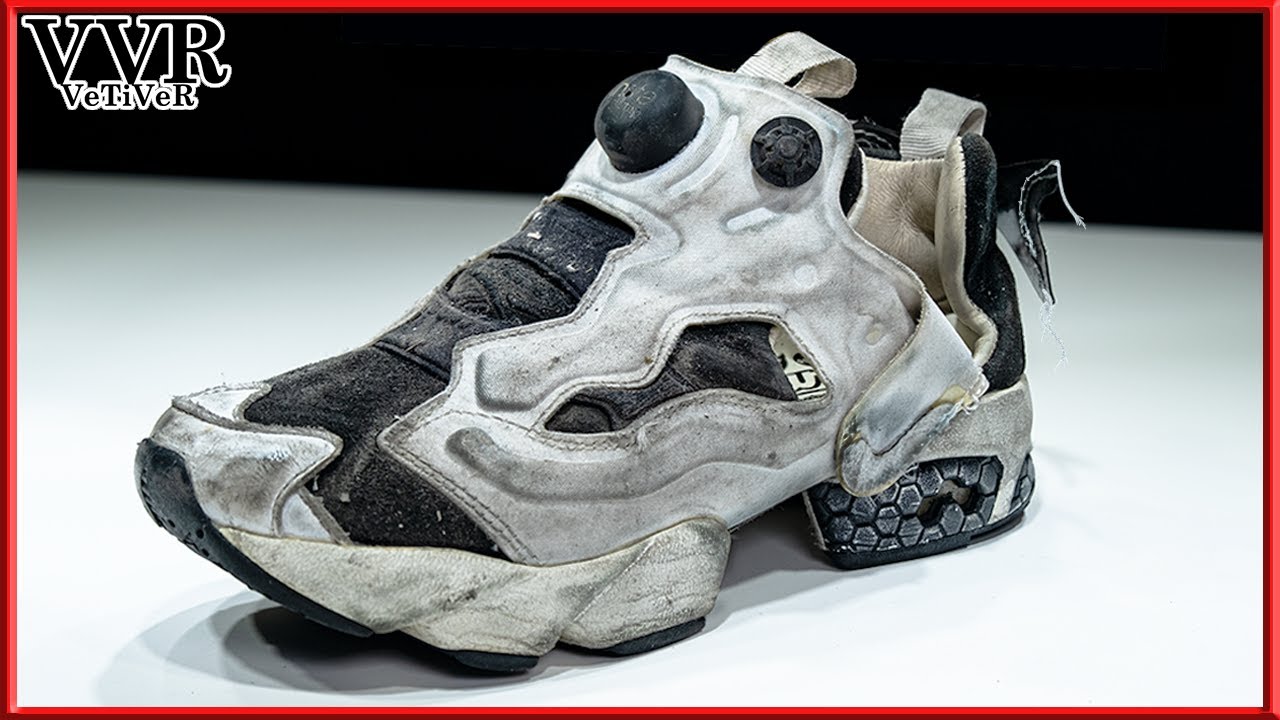 [ASMR] Clean&Restore 'REEBOK' Insta Pump Fury Black&White / 청소&복원 리복 인스타 펌프 퓨리 검흰  안녕 4k