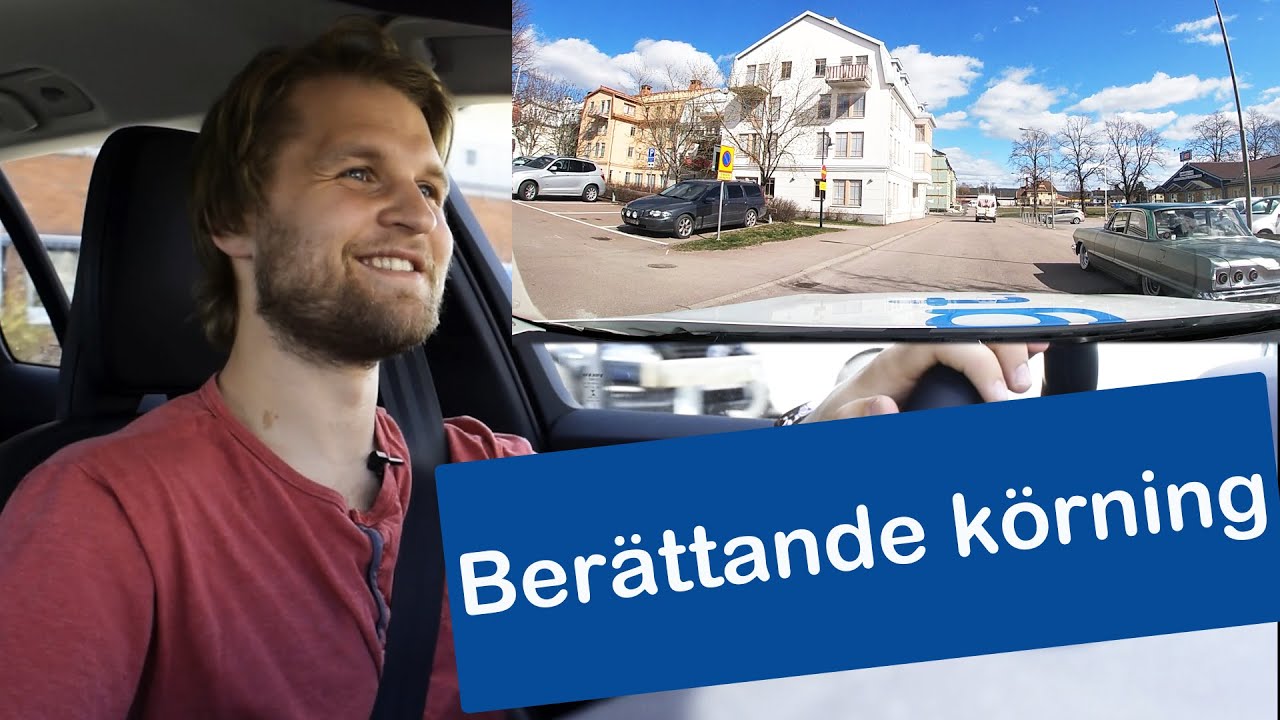 Trafiklärare kör och förklarar