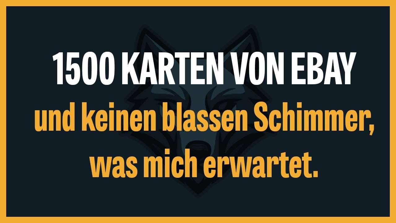 1.500 Karten: Keine Ahnung wieso ich bei dieser Auktion überhaupt geboten habe.