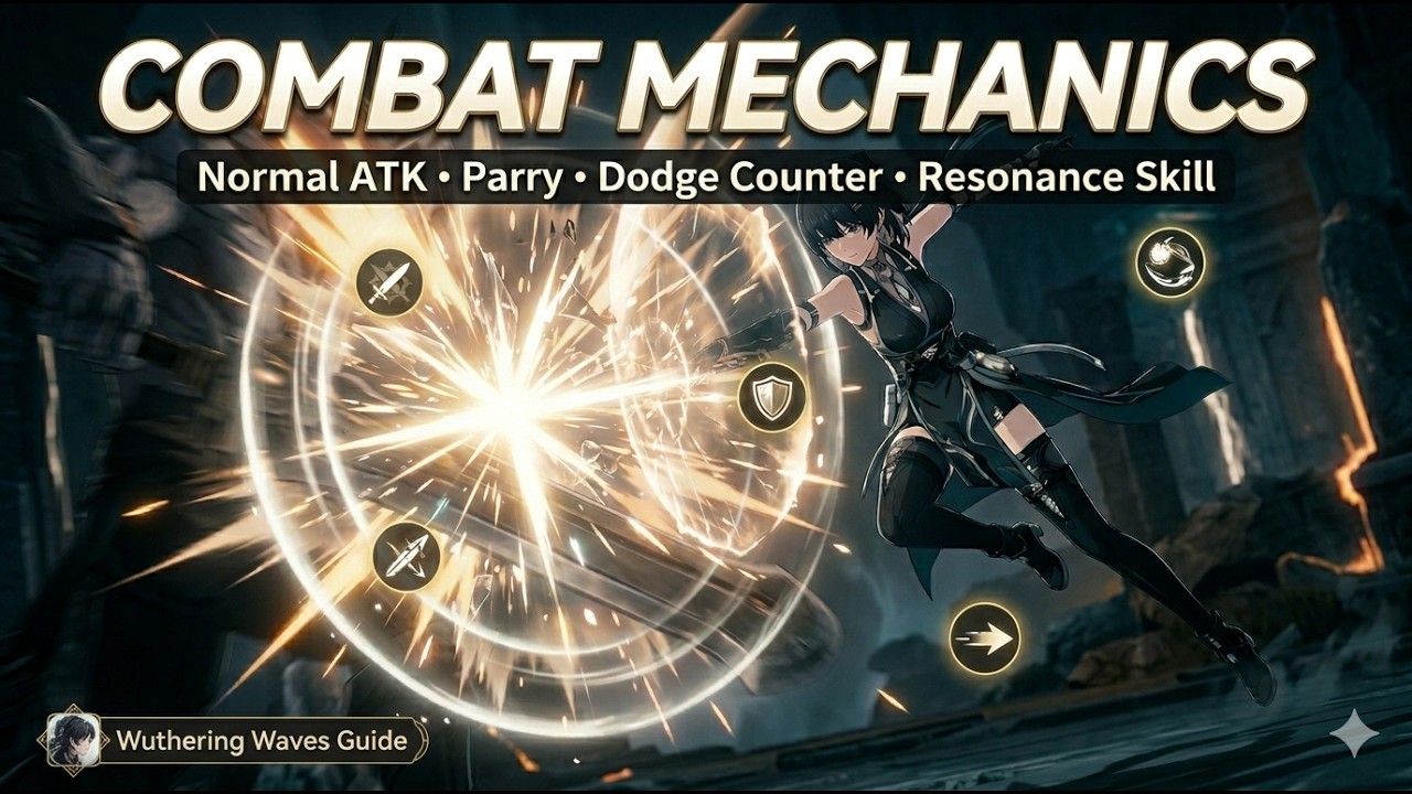 Wuthering Waves Combat Mechanics Guide &mdash; Parry, Normal Attack, Dodge Counter & More!