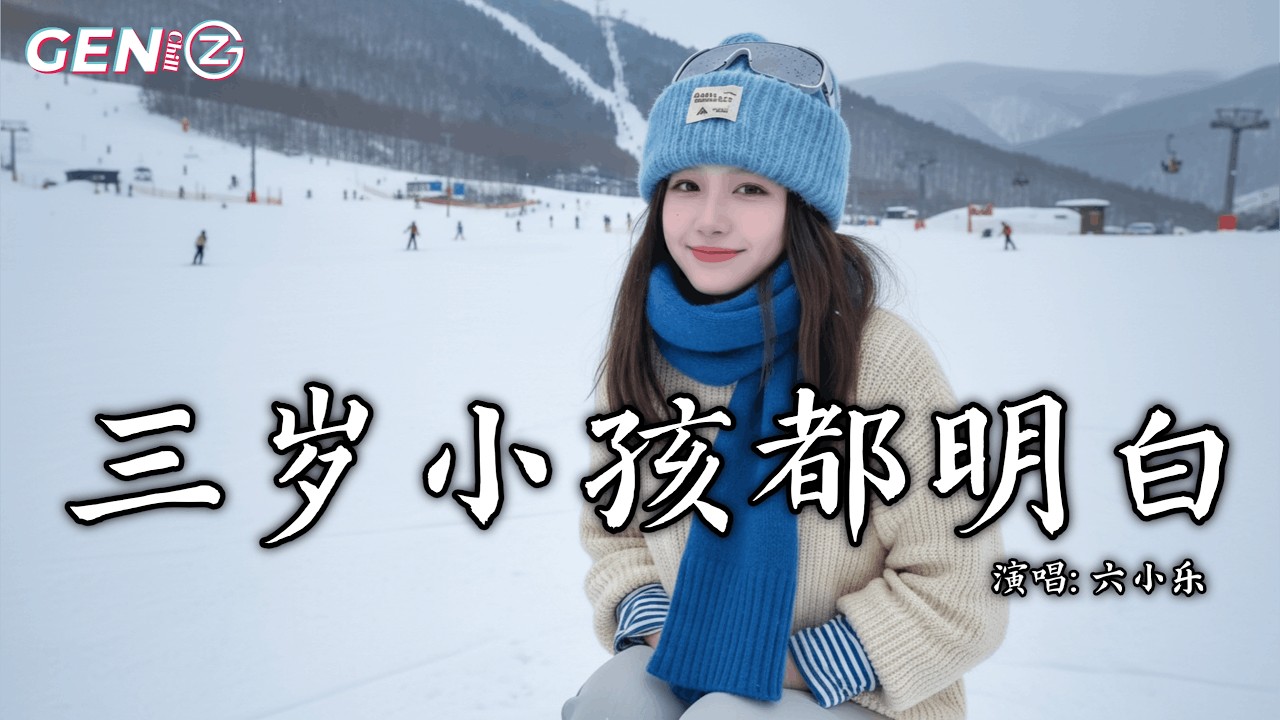 六小乐 - 三岁小孩都明白│Liu Xiao Le - San Sui Xiao Hai Dou Ming Bai『三岁小孩 都已明白，你已经不爱，傻傻的我还 期盼着未来』【动态歌词MV】