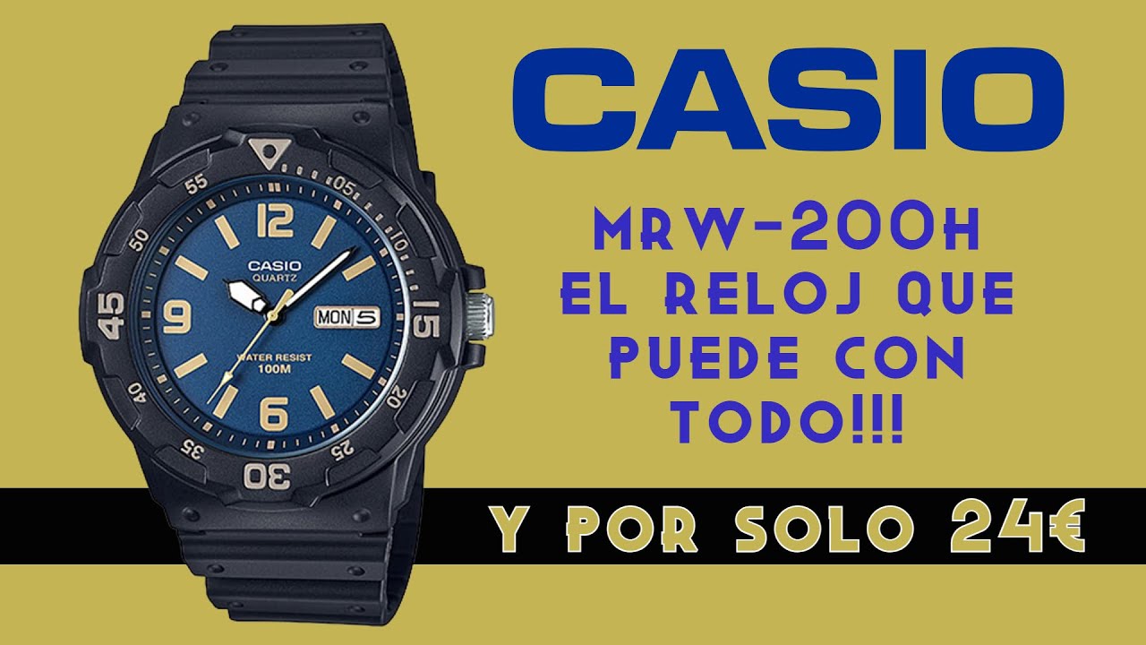 Me gasto 24€ en un CASIO MRW-200H y me quedo asombrado!!!