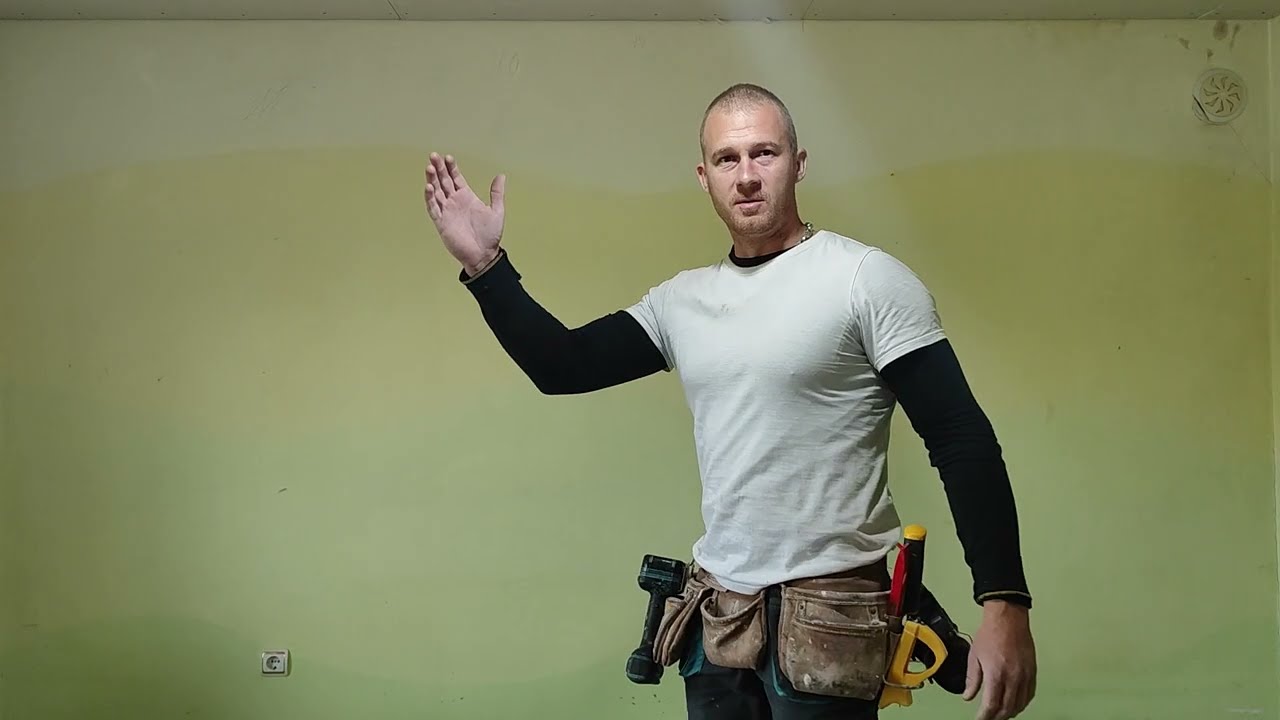 Стена от гипсокартон (вариант без ud профили.plasterboard front wall cladding