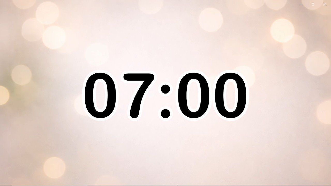 7 MINUTE FOCUS TIMER | AESTHETIC | QUICK RESET