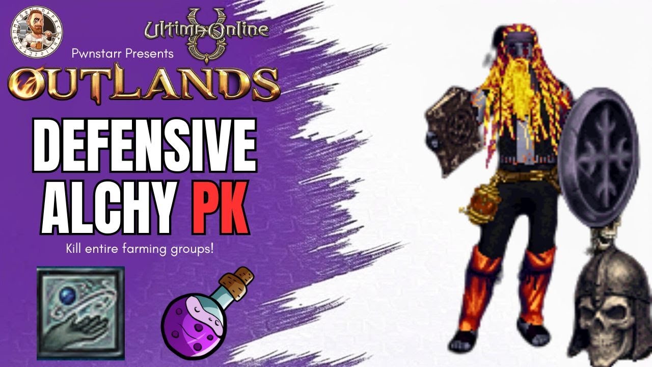 RED PK Алхимия Защитный Парирующий Маг Шаблон ЛУЧШАЯ MMORPG 2025 UO OUTLANDS