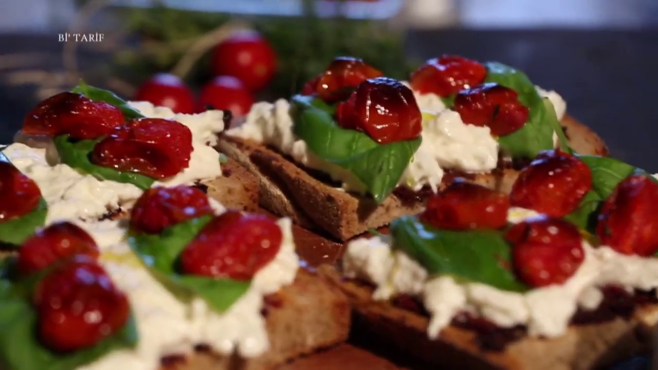 Bi' Tarif | Burrata Peynirli Bruschetta