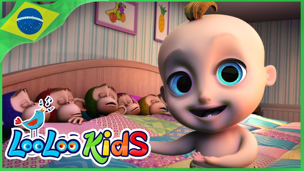 Dez na cama | Rimas para crian&ccedil;as | LooLoo Kids Portugu&ecirc;s