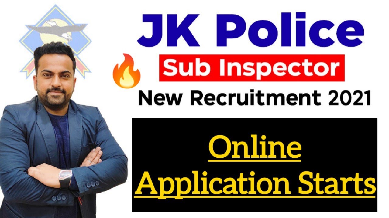 Jkp Sub Inspector Recruitment  || Online Application Starts || Jkp Si 2021 @CareerSuccessJammu