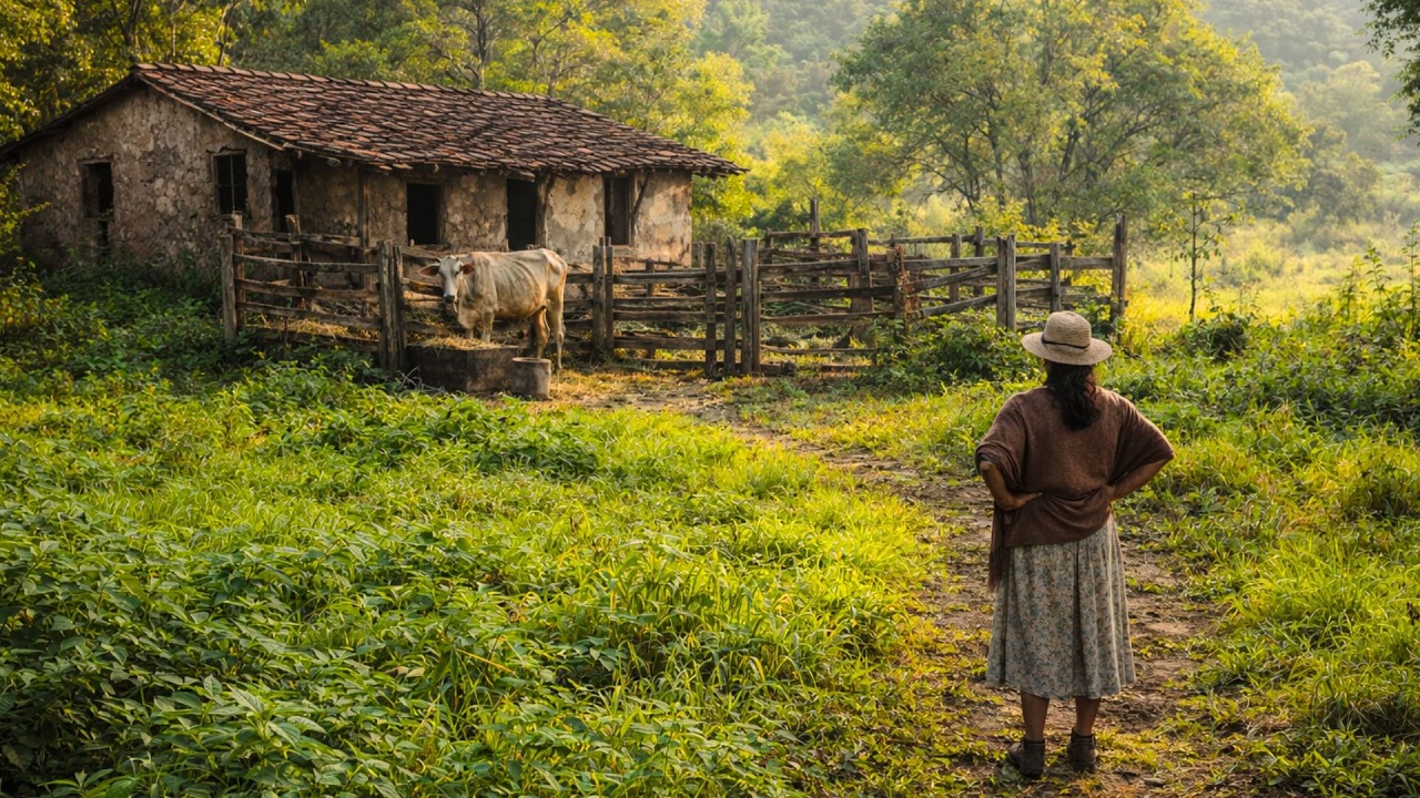 humilhada no testamento, herda apenas um pedaço de terra e uma vaca magra — o que ela fez mudou tudo