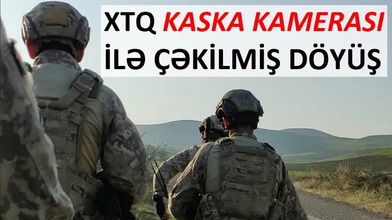 Kaska kamerası ilə erməni səngərinə hücum anı.